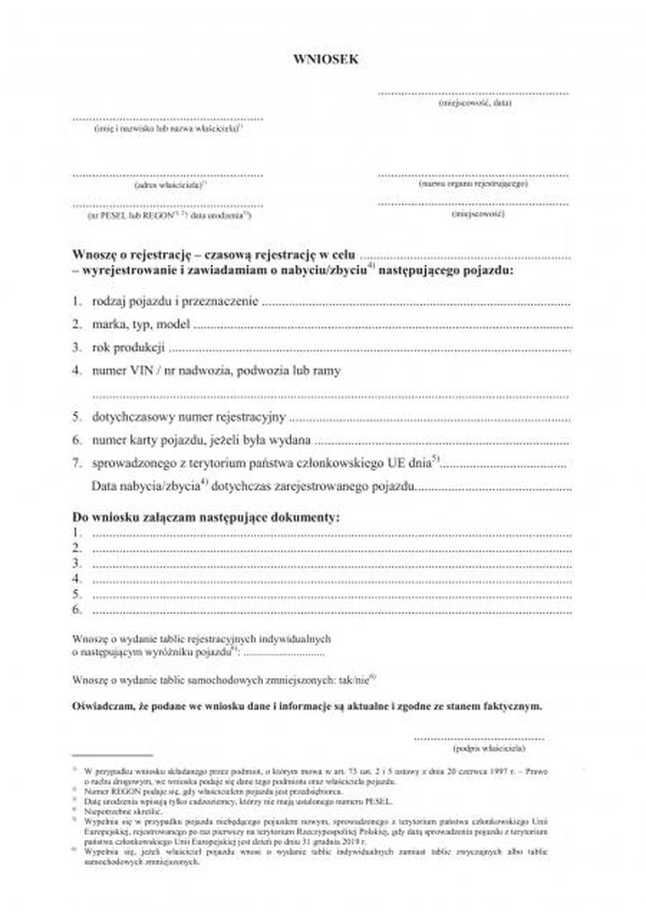 Niezbędne dokumenty do przerejestrowania