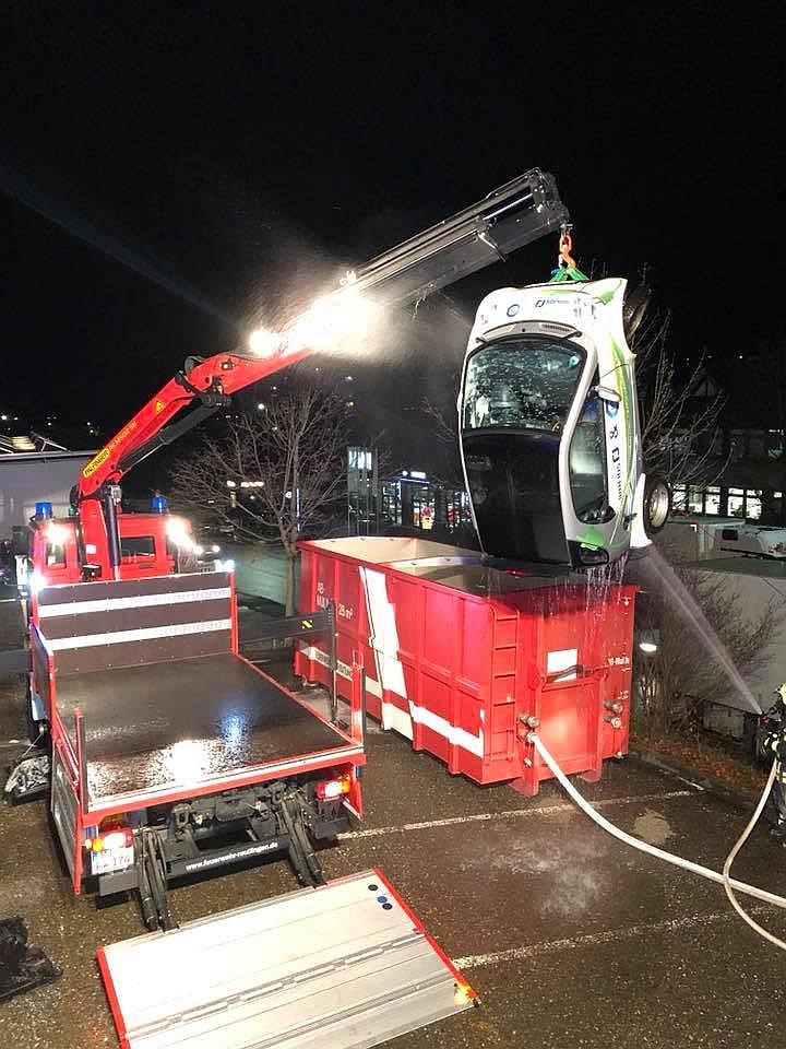 Bezpieczeństwo pożarowe samochodów elektrycznych