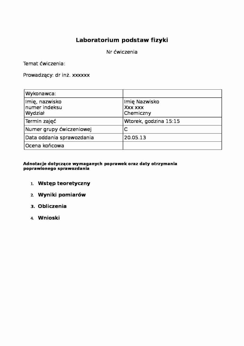 Jak napisać sprawozdanie ze stażu