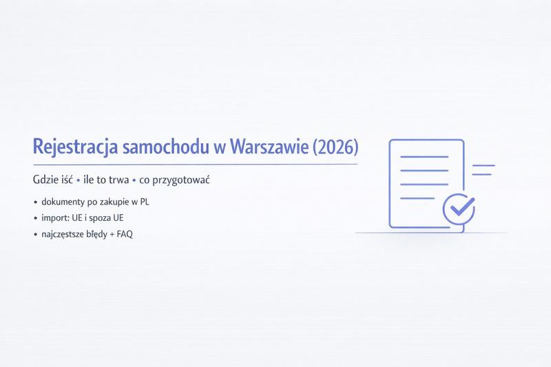 Przerejestrowanie samochodu 2026