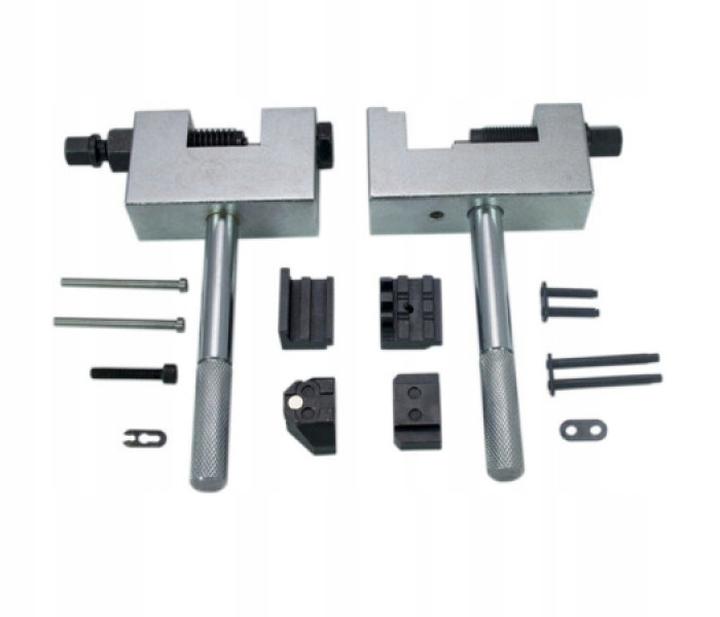 Zakuwanie łańcucha motocyklowego bez zakuwarki