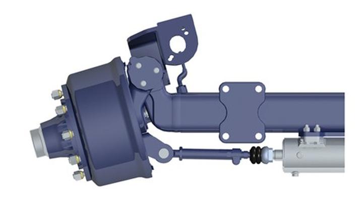 Osi skrętnej w naczepie