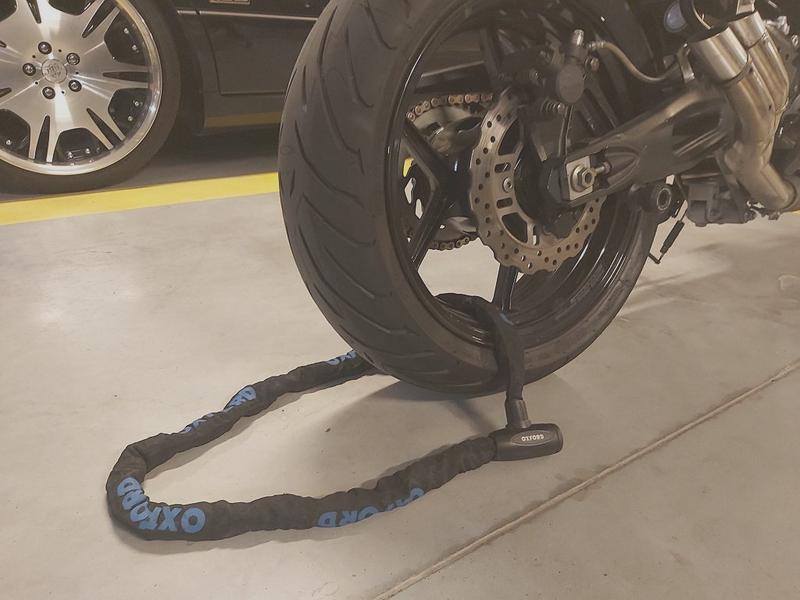 Zabezpieczenie motocykla